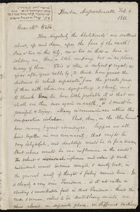 Letter from Samuel May, Boston, to Richard Davis Webb, Feb. 4, 1851
