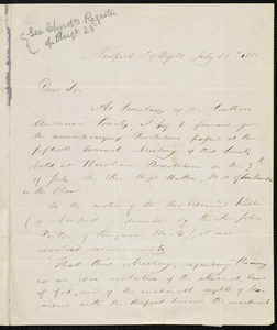 Letter from Edmund Kell, Newport, Isle of Wight, [England], to Samuel May, July 25, 1851