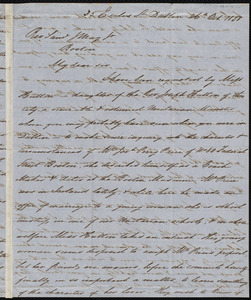 Letter from James Haughton, Dublin, to Samuel May, 26th Oct. 1851