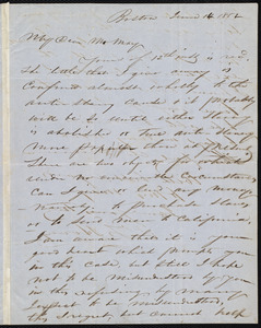 Letter from Charles F. Hovey, Boston, to Samuel May, June 14, 1852