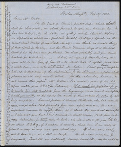 Letter from Samuel May, Boston, to Richard Davis Webb, Feb. 27, 1853