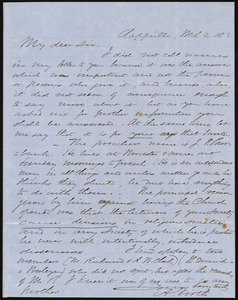 Letter from Abraham Firth, Clappville, [Mass.], to Samuel May, March 2, 1853