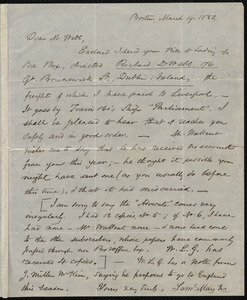 Letter from Samuel May, Boston, to Richard Davis Webb, March 19, 1853