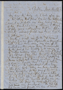 Letter from Richard Davis Webb, Dublin, to Samuel May, June 14, 1853