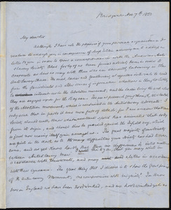 Letter from S. Alfred Steinthal, Bridgewater, [England], to Samuel May, Nov. 7th, 1853