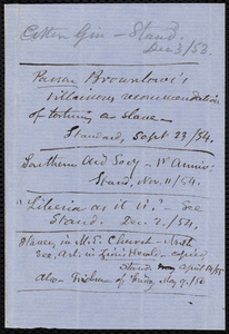 Memorandum and newspaper clipping from Samuel May
