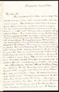 Letter from S. Alfred Steinthal, Bridgewater, [England], to Samuel May, March 8th, 1854