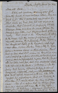 Letter from Samuel May, Boston, to Richard Davis Webb, March 30, 1854