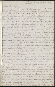 Letter from William P. Powell, Liverpool, [England], to Samuel May, April 5th, 1854