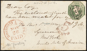 Letter from S. Alfred Steinthal, Bridgewater, [England], to Samuel May, May 4th, 1854