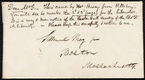 Letter from Parker Pillsbury, Liverpool, [England], to Samuel May, June 2, 1854