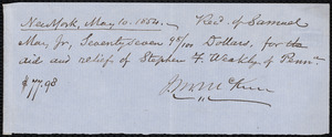 Letter from Samuel May, Leicester, Mass., to Richard Davis Webb, June 22, 1854