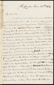 Letter from S. Alfred Steinthal, Bridgewater, [England], to Samuel May, June 28th, 1854