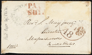 Letter from S. Alfred Steinthal, Bridgewater, [England], to Samuel May, Septebmer 29th, 1854
