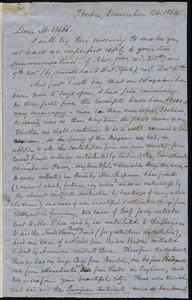 Letter from Samuel May, Boston, to Richard Davis Webb, December 26, 1854