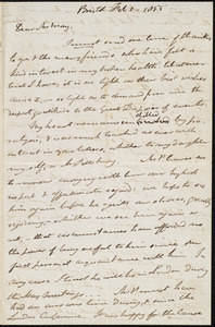 Letter from John Bishop Estlin, Bristol, [England], to Samuel May, Feb. 1, 1855