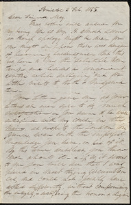 Letter from Parker Pillsbury, Bristol, [England], to Samuel May, 2 Feb. 1855