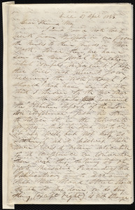 Letter from Parker Pillsbury, Dublin, to Samuel May, 27 April 1855