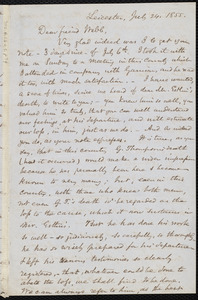 Letter from Samuel May, Leicester, [Mass.], to Richard Davis Webb, July 24, 1855