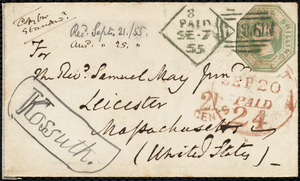 Letter from George Armstrong, Bristol, [England], to Samuel May, Aug. 14, 1855