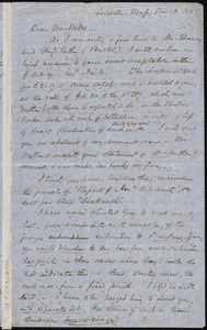 Letter from Samuel May, Leicester, Mass., to Richard Davis Webb, Nov. 13, 1855