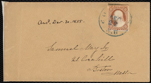 Letter from Parker Pillsbury, Manchester, [England], to Samuel May, Dec. 7, 1855