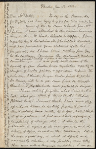 Letter from Samuel May, Boston, to Richard Davis Webb, Jan. 16, 1856