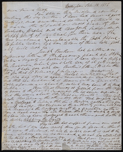 Letter from Parker Pillsbury, Nottingham, to Samuel May, Feb. 14, 1856