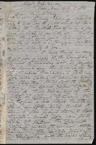 Letter from Parker Pillsbury, Nottingham, [England], to Samuel May, Feb. 1, 1856