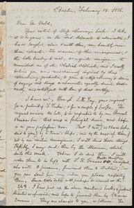 Letter from Samuel May, Boston, to Richard Davis Webb, February 25, 1856