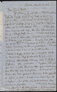 Letter from Samuel May, Boston, to Richard Davis Webb, March 11, 1856