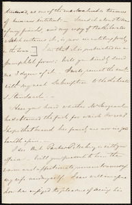 Fragment of a letter from S. Alfred Steinthal, [Bridgewater, England?], to Samuel May