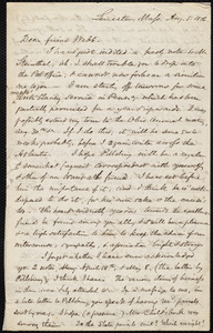 Letter from Samuel May, Leicester, Mass., to Richard Davis Webb, Aug. 5, 1856