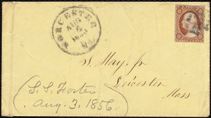 Letter from Stephen Symonds Foster, Worcester, [Mass.], to Samuel May, Aug. 3, 1856