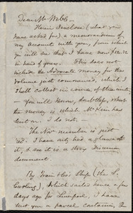Letter from Samuel May, Boston, to Richard Davis Webb, Nov. 11, 1856