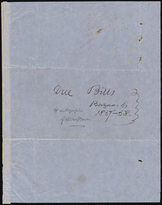 Promissory notes from Harriet Beecher Stowe