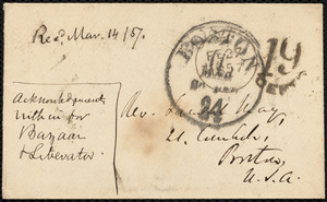 Letter from Richard Davis Webb, Dublin, to Samuel May, Feb. 27, 1857