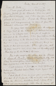 Letter from Samuel May, Boston, to Richard Davis Webb, March 11, 1857