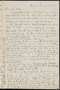 Letter from Richard Davis Webb, Dublin, to Samuel May, March 11, 1857