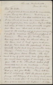 Letter from Samuel May, Leicester, Mass., to Richard Davis Webb, June 30, 1857