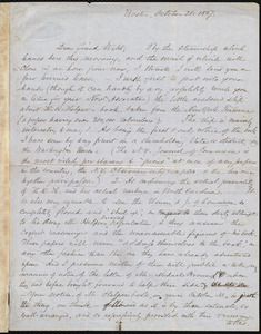 Letter from Samuel May, Boston, to Richard Davis Webb, October 21, 1857
