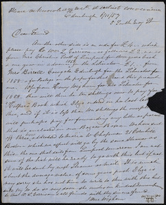 Letter from Jane Wigham, Edinburgh, to Samuel May, 6/11/57