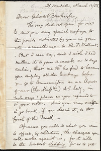 Letter from Samuel May, [Boston], to Charles Calistus Burleigh, March 12 / 58