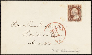 Letter from William Henry Channing, Boston, to Samuel May, Oct. 20, 1858