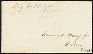 Letter from Samuel May, Boston, to Charles Calistus Burleigh, Dec. 22nd, 1858