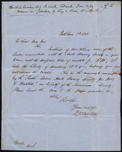 Letter from D. Morton, Perth, [Scotland], to Samuel May, January 7th, [1859]