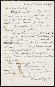 Letter from Samuel May, Boston, to Charles Calistus Burleigh, Feb. 4 / 59