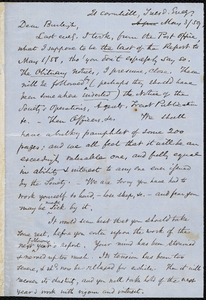 Letter from Samuel May, [Boston], to Charles Calistus Burleigh, May 3 / 59