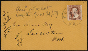 Letter from Parker Pillsbury, Concord, N.H., to Samuel May, June 16, 1859