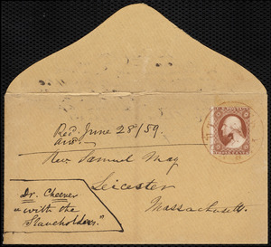 Letter from Parker Pillsbury, Hyannis, [Mass.], to Samuel May, 25 June 1859